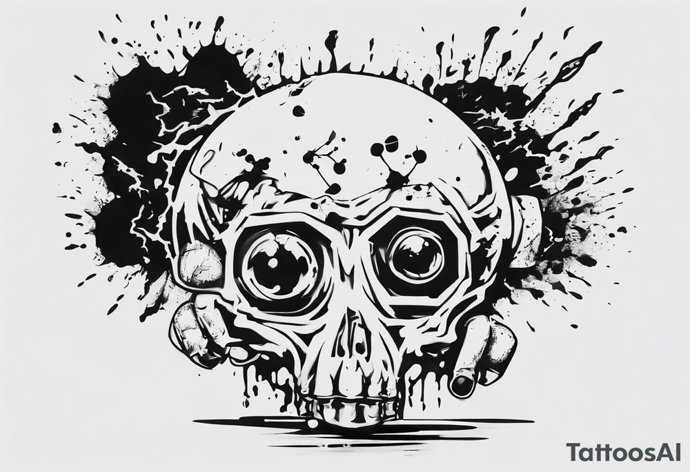 - blot 
- bomb
- atoms splitting
- beauty
- life at a small scale
- man against the world
- doom
- banksy tattoo idea