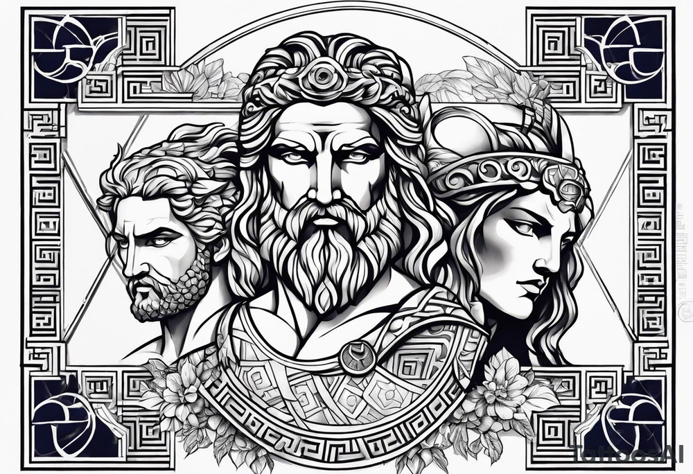 GREEK GODS tattoo idea