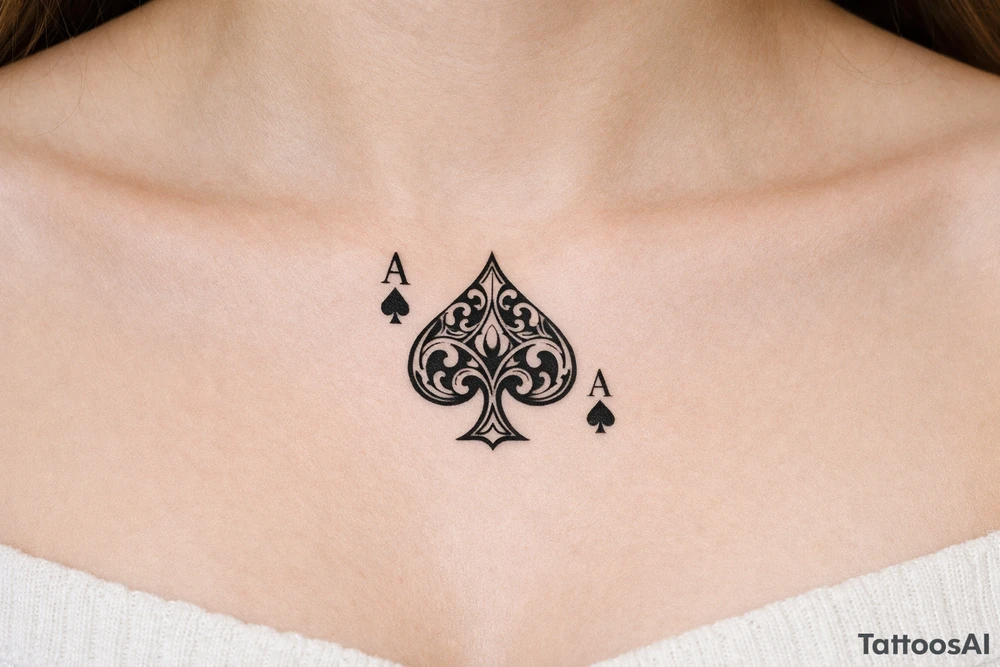 Ace of spades tattoo tattoo idea