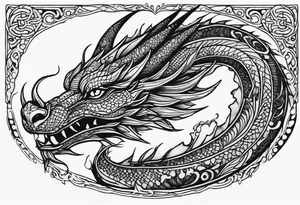 an oroborus (dragon style) tattoo idea