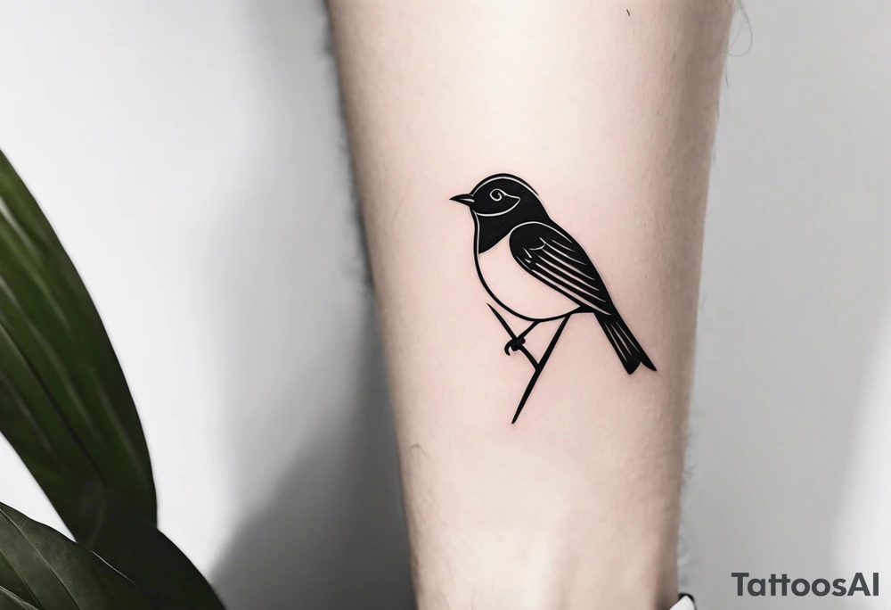 bird tattoo on ankle tattoo idea
