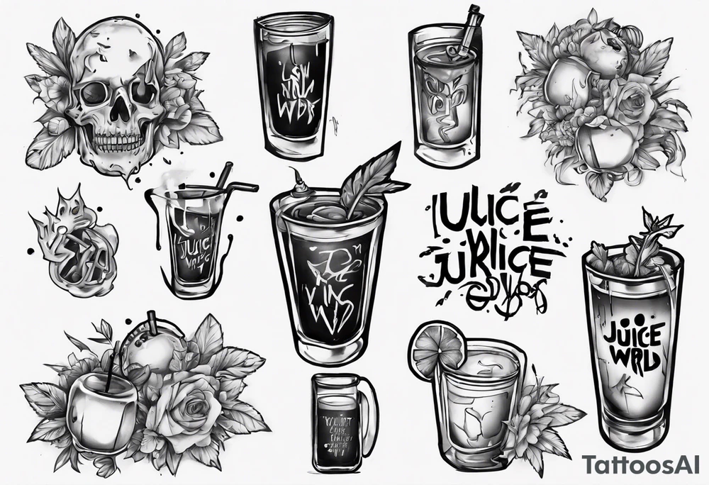 Juice wrld lyrics in code tattoo idea