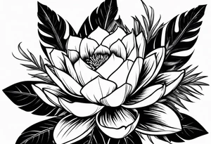 Pina plant tattoo idea