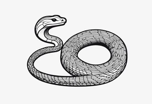 littel snake tattoo idea