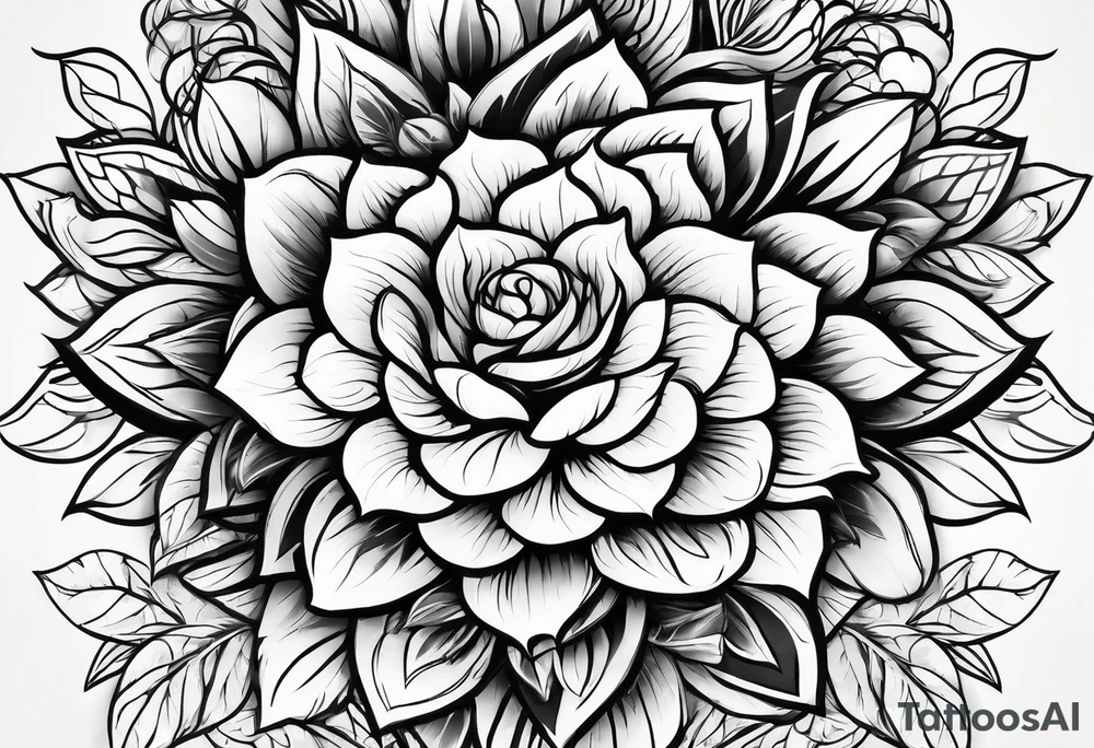 Zagare flower tattoo idea