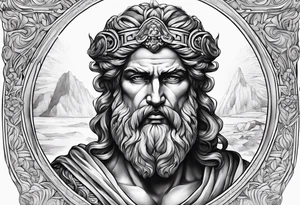 Greek god tattoo idea