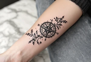 Small Compass tattoo idea