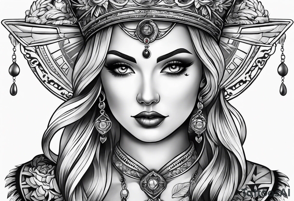 Nurse traditional style tattoo idea