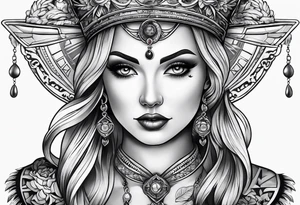 Nurse traditional style tattoo idea