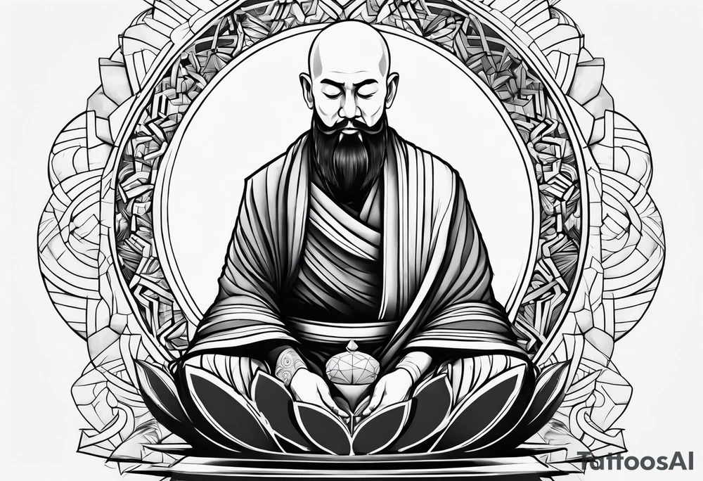 monk tattoo idea