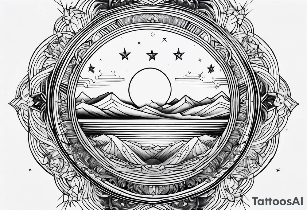 sacred moon tattoo idea