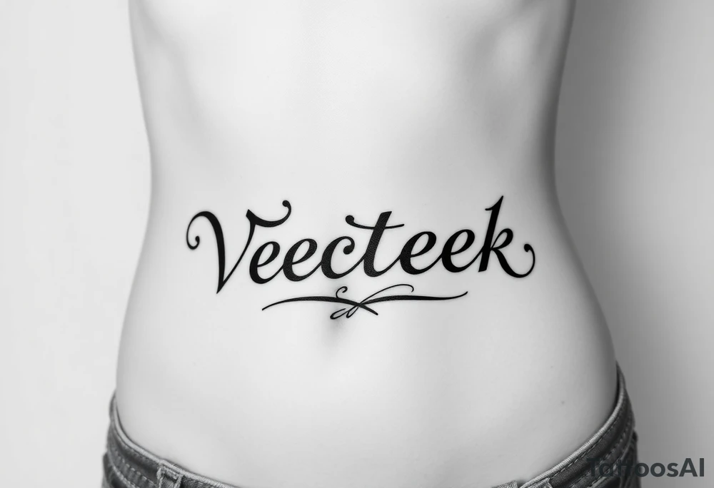word VeecteemA gotick tattoo idea