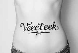 word VeecteemA gotick tattoo idea