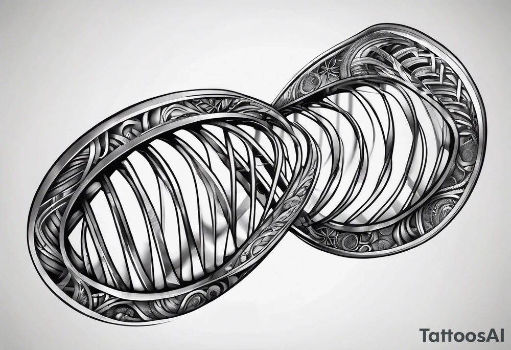 detailed DNA tattoo idea
