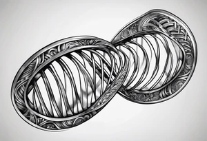 detailed DNA tattoo idea