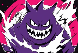 Gengar as Ichigo Kurosaki Vasto Lorde 
Hollow form tattoo idea