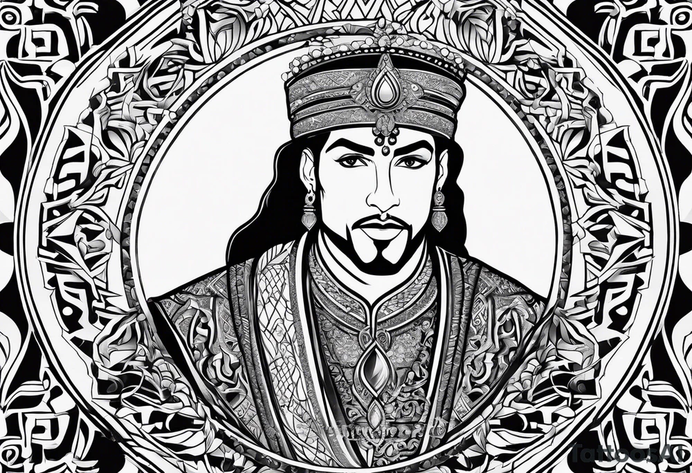 Prince ali in arabic tattoo idea