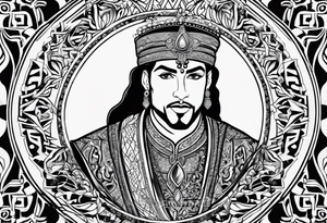 Prince ali in arabic tattoo idea