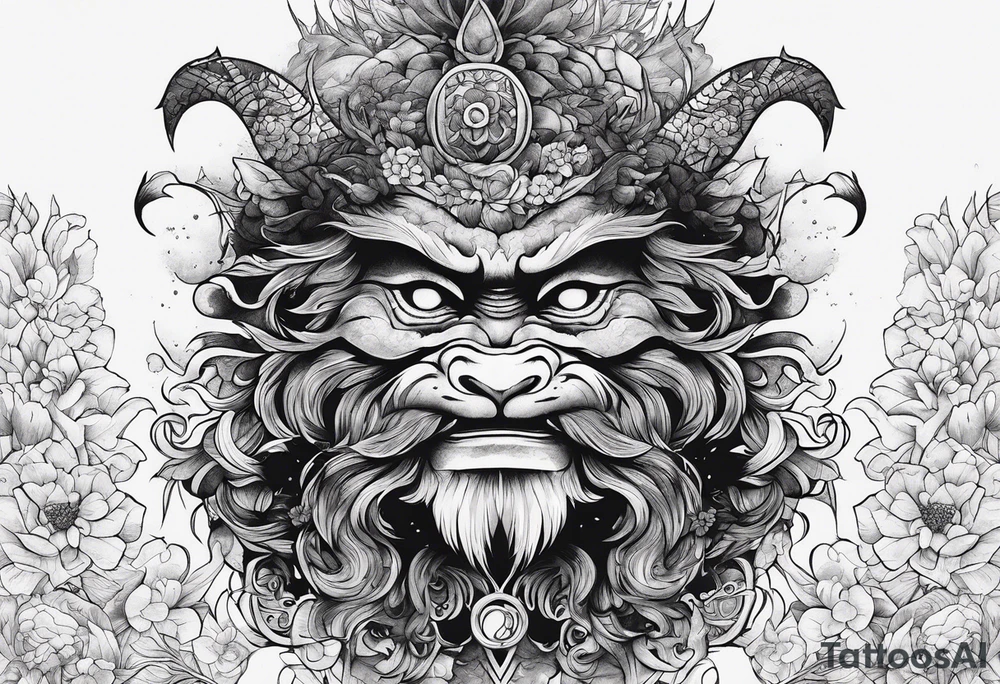 Horror, minimalistic, sketch tattoo idea
