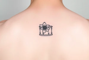 Snare drum with flower tattoo idea
