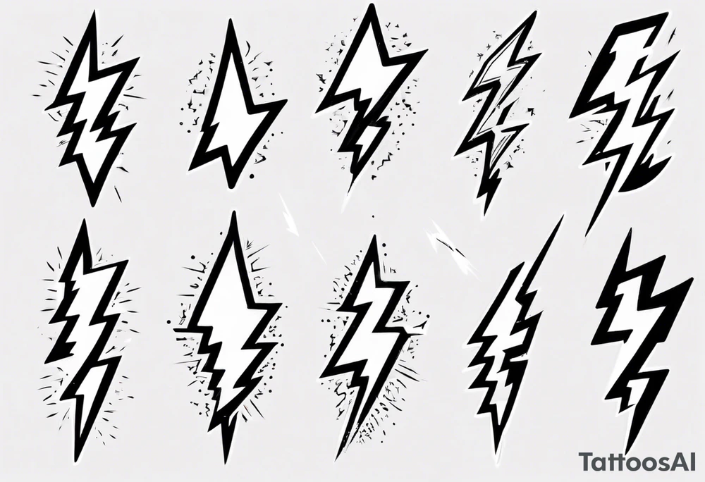 lightning bolt tattoo idea