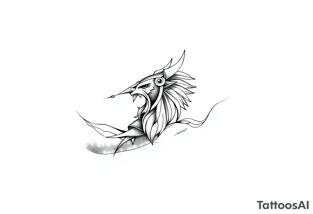 Nordic viking tattoo idea
