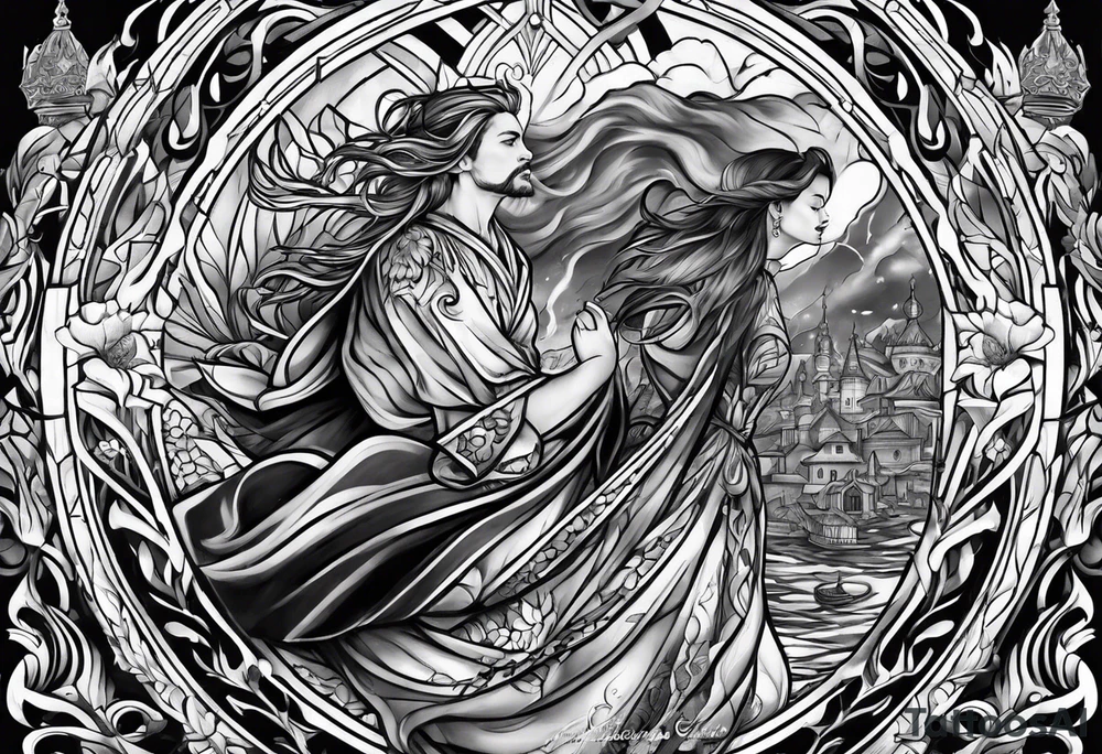 “Running from fear to faith” tattoo idea