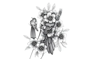 Exotic birds, Exotic flowers, Coy fish, a symbol of strength, a symbol of redemption, & with feathers tattoo idea