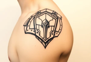 Shoulder plate armor tattoo idea