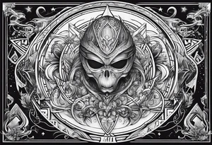 alien alphabet tattoo idea