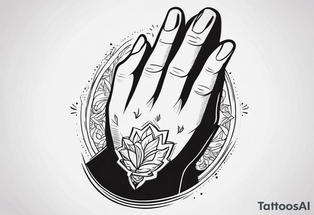 PRAYING HAND tattoo idea