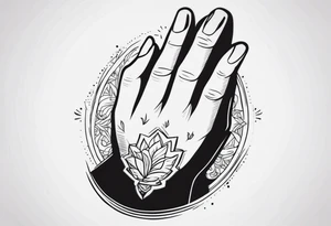 PRAYING HAND tattoo idea
