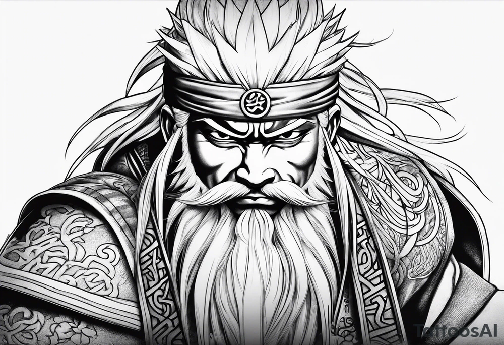 Jiraiya of the legendary sannin tattoo idea