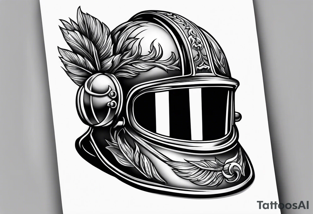 Fire helmet tattoo idea