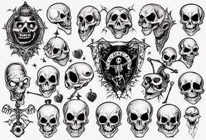 jack skeleton tattoo idea