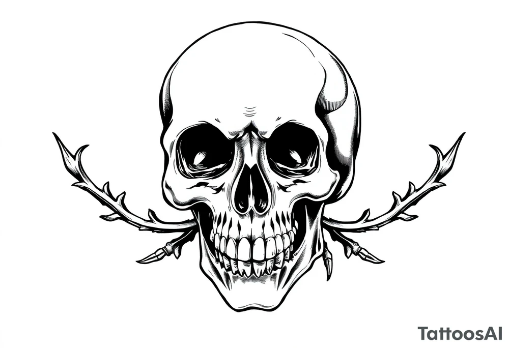 Gothic, skull tattoo idea