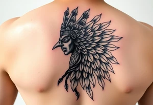 lord murugan tattoonpeacock colorful tattoo idea