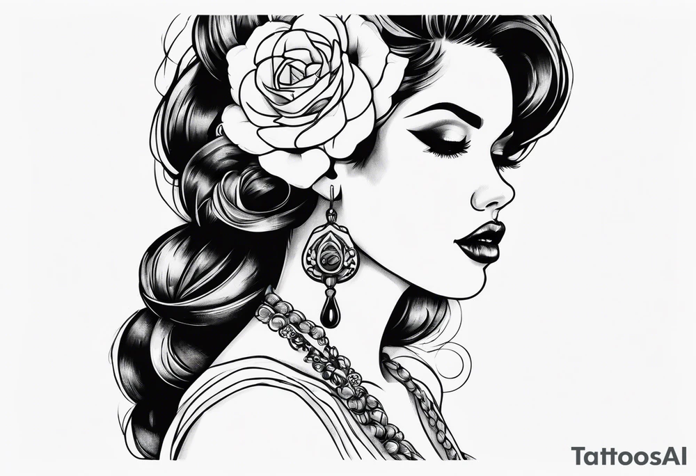 Nuka cola girl tattoo idea
