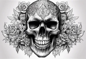 Skull and click tattoo idea