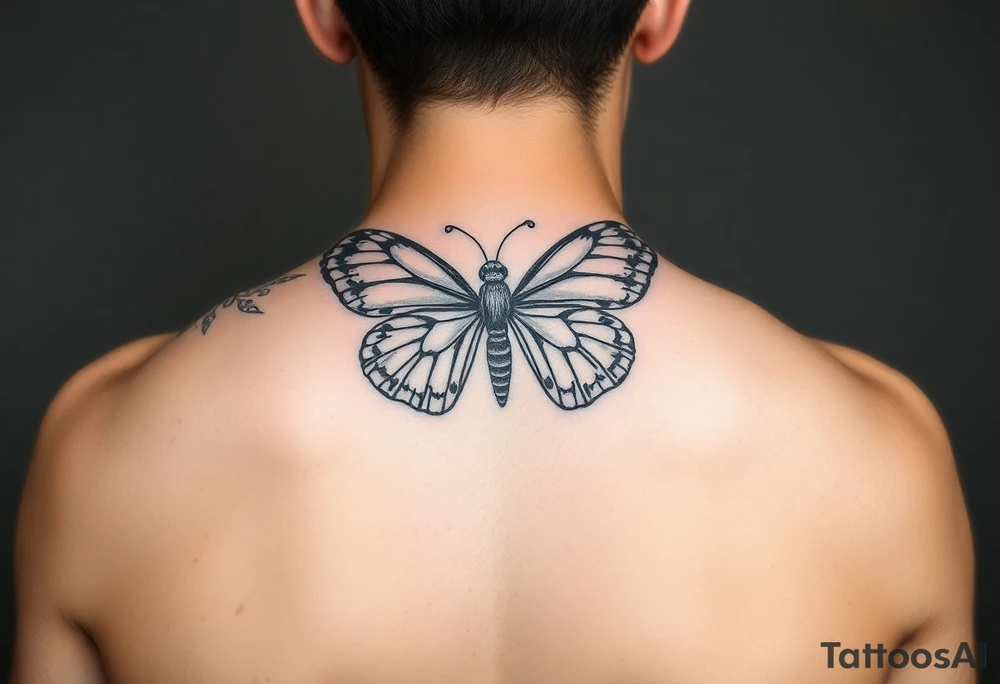 EllaRay with a butterfly tattoo idea