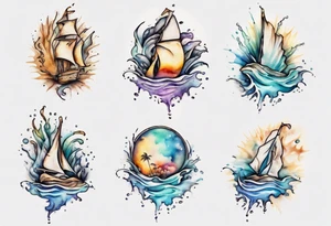 You do not form in the WET SAND tattoo idea
