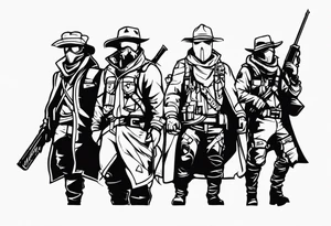 Rangers from Wasteland 3 game. tattoo idea