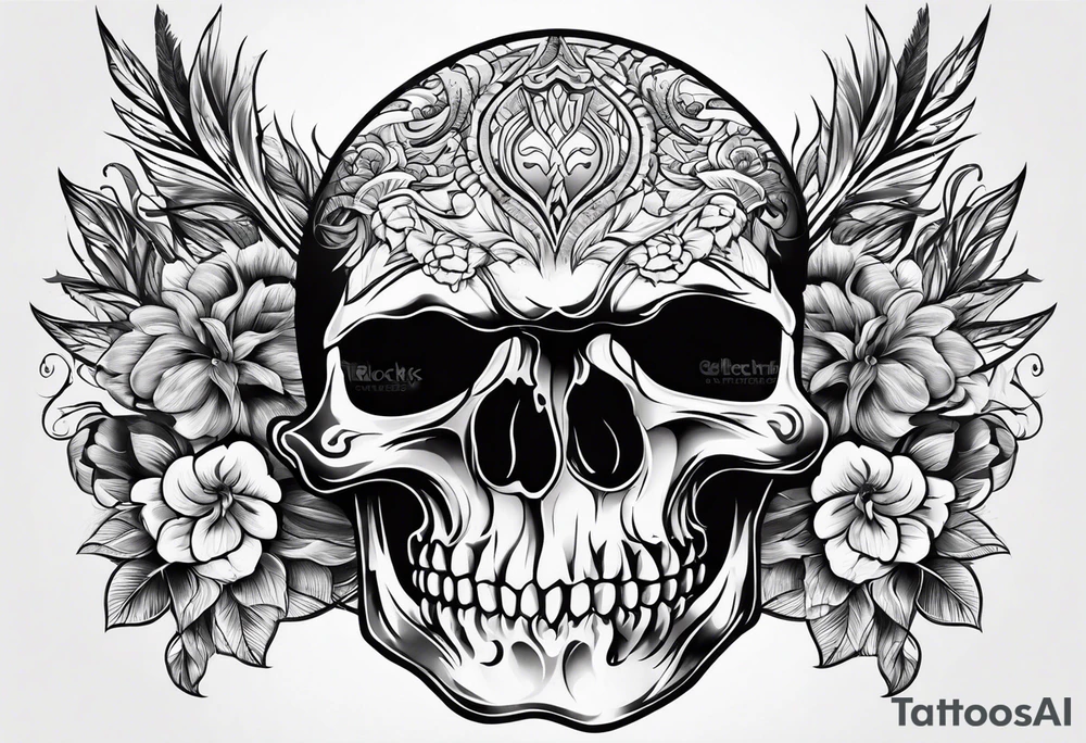 Skull tattoo idea