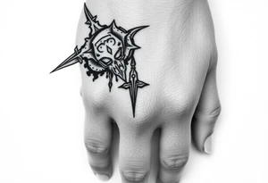 Goth and heavy metal tattoo idea