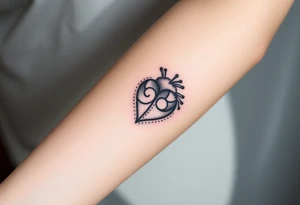 medieval heart woodcut tattoo idea