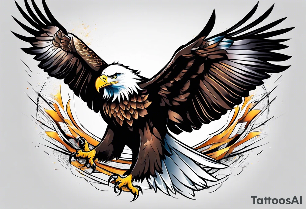 eagle scrwaming tattoo idea