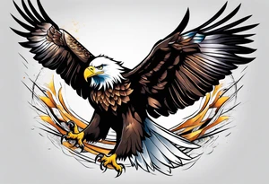 eagle scrwaming tattoo idea