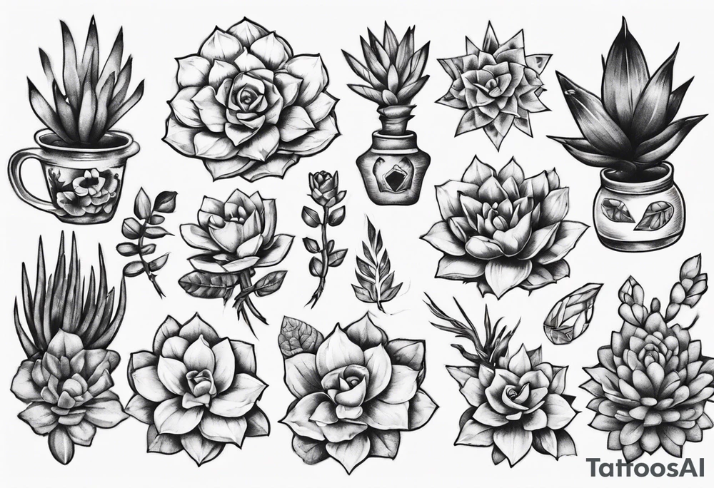 suculentas tattoo idea