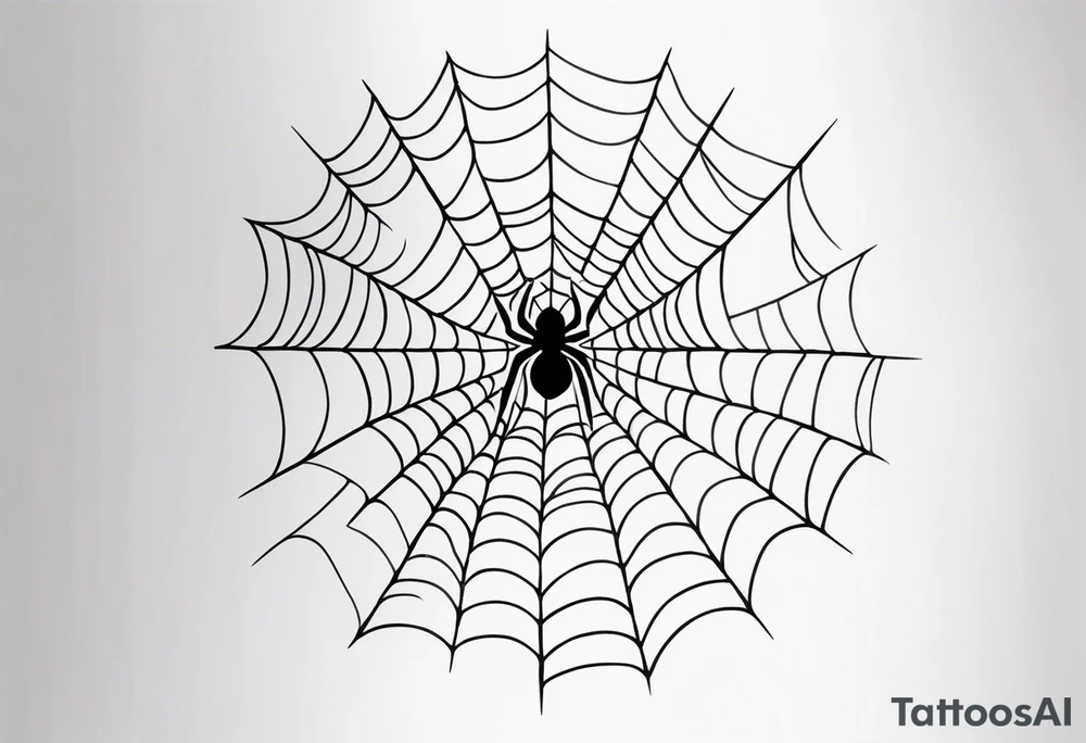 Spider Web tattoo idea