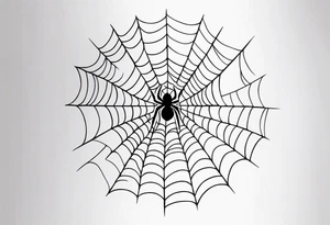 Spider Web tattoo idea